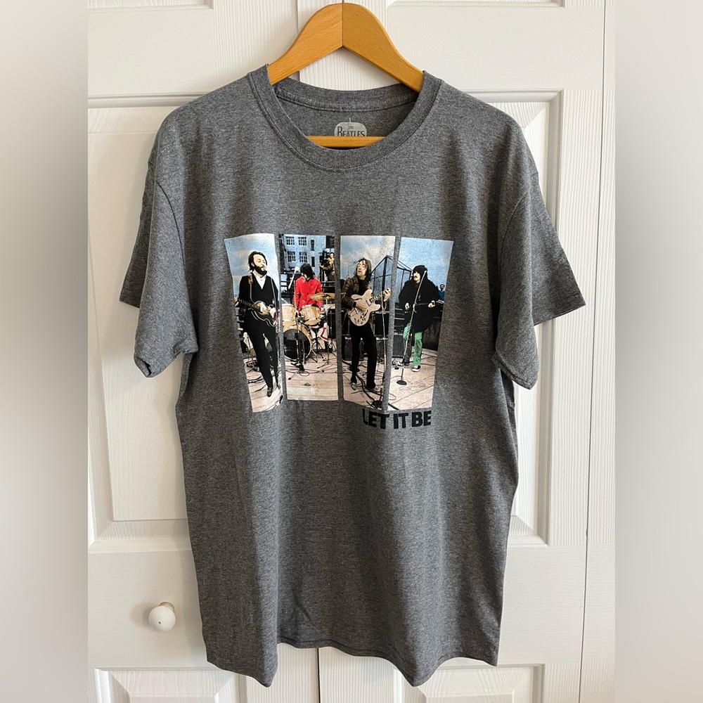 Official Beatles Let It Be T-shirt of Beatles Famous Rooftop Concert (sz Large)